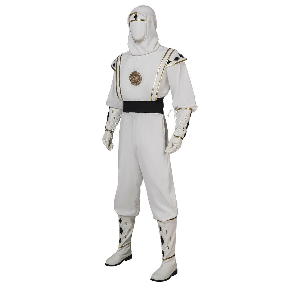 Mighty Morphin Power Rangers Tommy Oliver White Ranger Ninja Cosplay Costume - Astricos