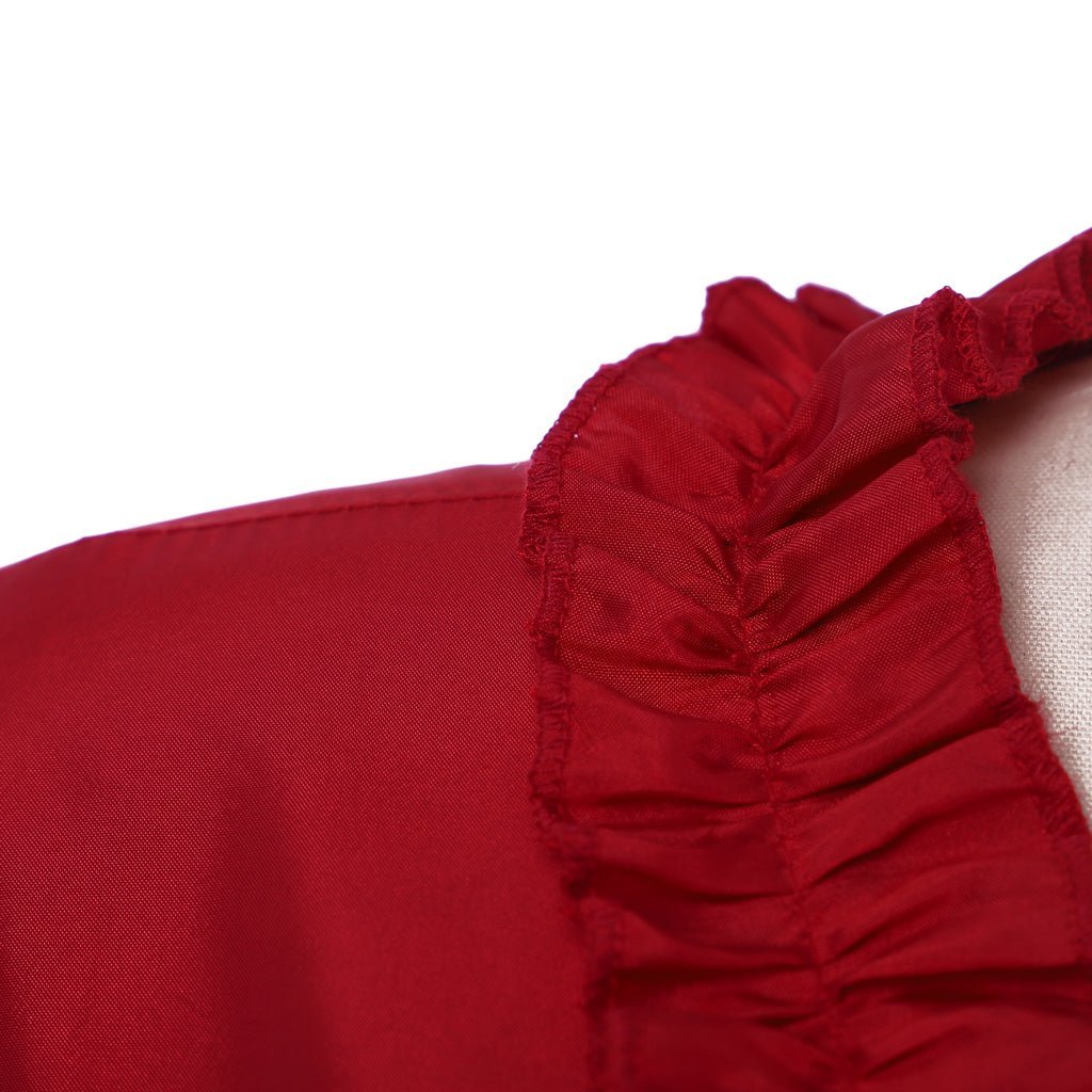 Mina Harker Vintage Victorian Red Ball Gown Cosplay Costume | Astricos-Astricos