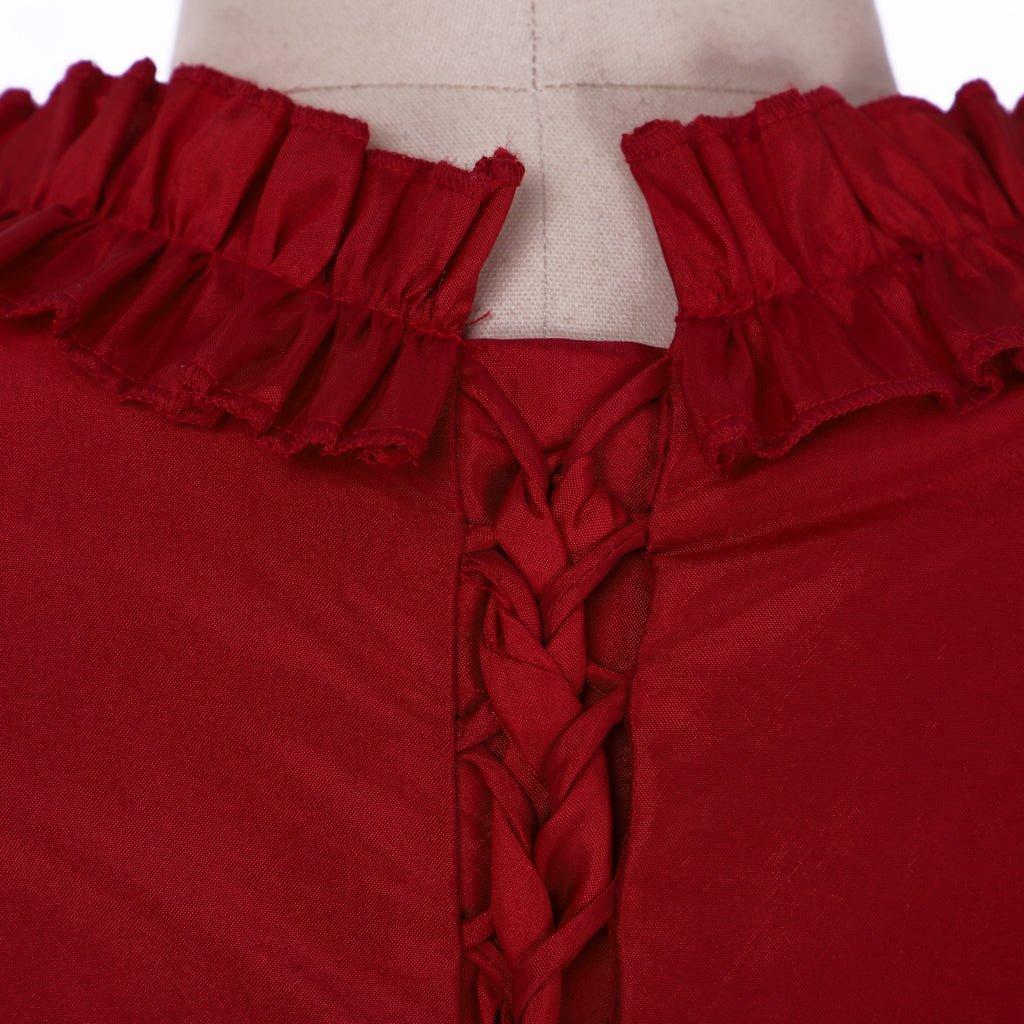 Mina Harker Vintage Victorian Red Ball Gown Cosplay Costume | Astricos-Astricos