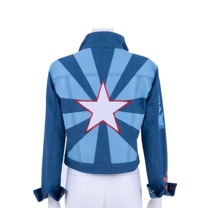 Miss America Chavez Denim Jacket – Marvel Multiverse Cosplay Costume, Halloween Outfit - Astricos