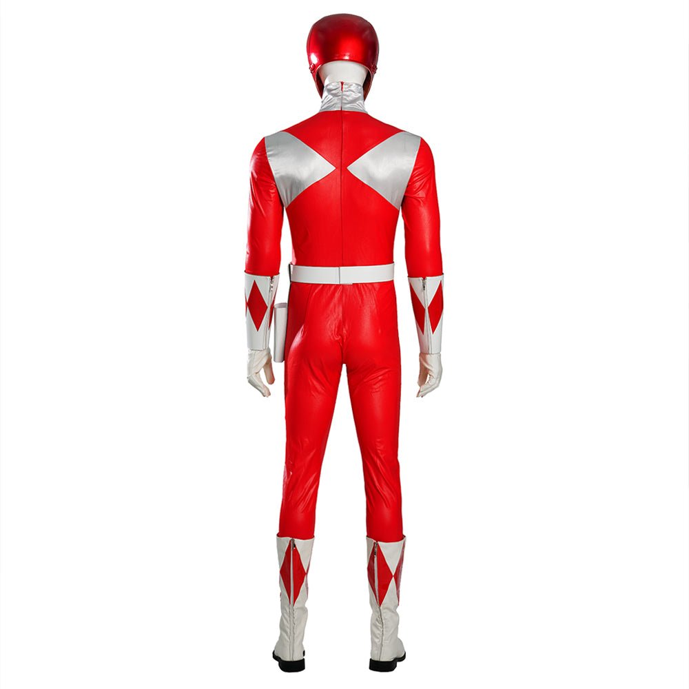 MMPR Red Ranger Suit Costume Cosplay Jumpsuit - Astricos