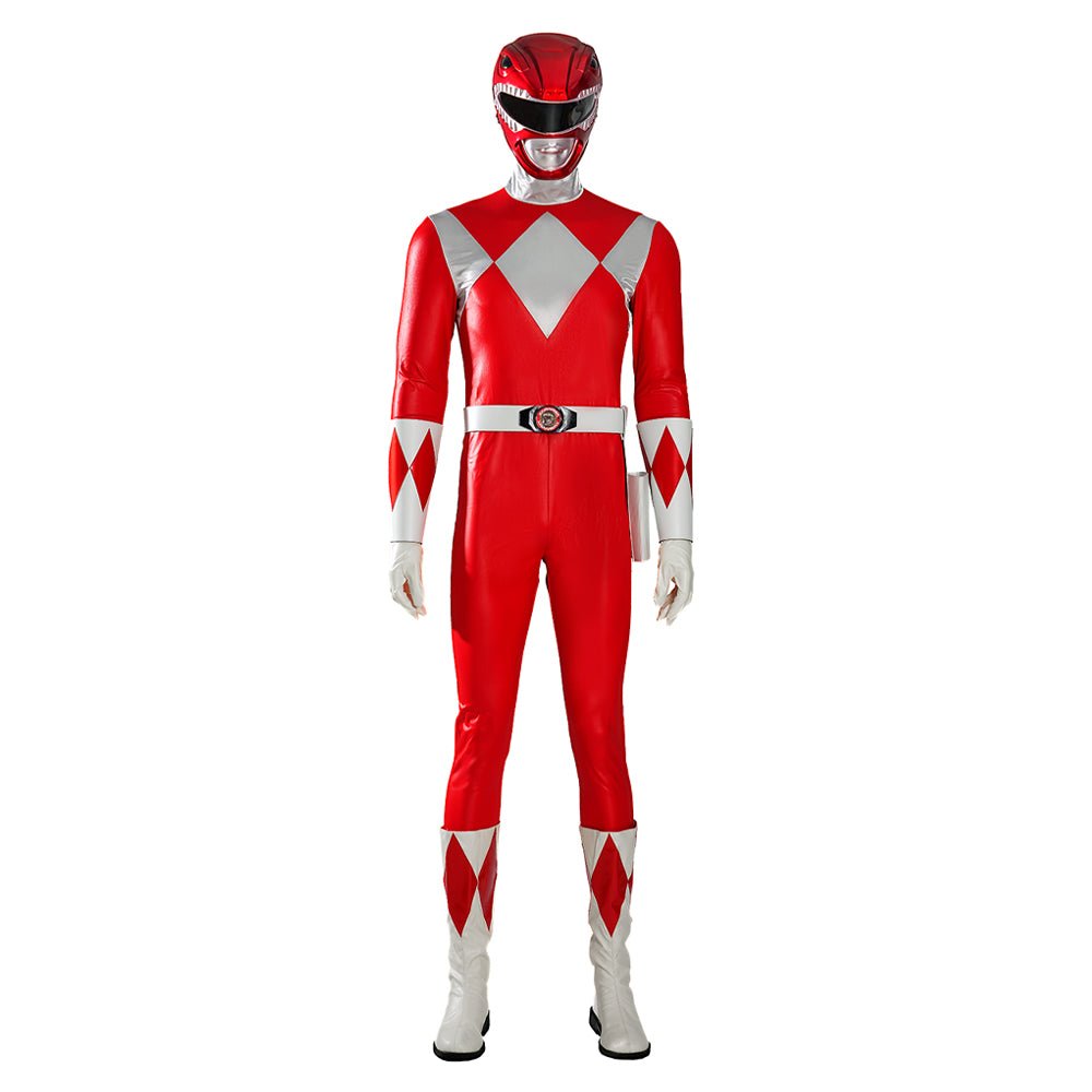 MMPR Red Ranger Suit Costume Cosplay Jumpsuit - Astricos