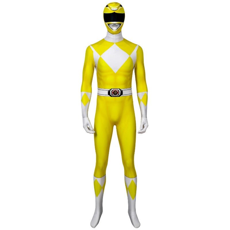 MMPR Yellow Ranger Suit Costume Cosplay Jumpsuit - Power Rangers Inspired Outfit - Astricos