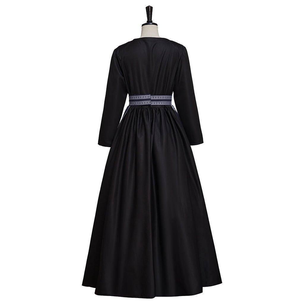 Sound of Music Maria Nun Costume Dress with Apron - Authentic Cosplay Outfit-Astricos