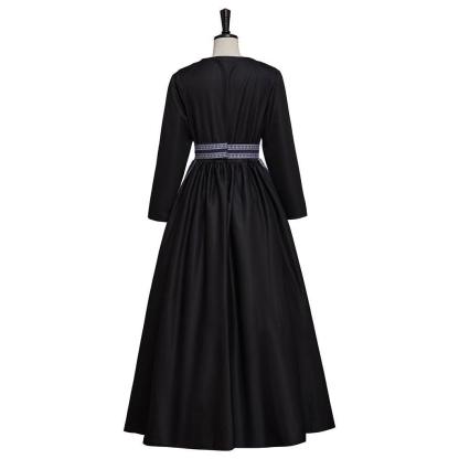 Sound of Music Maria Nun Costume Dress with Apron - Authentic Cosplay Outfit-Astricos