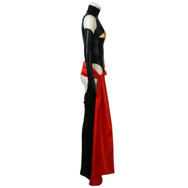 Ms.Shiny Superhero Costume - Red Waistband Movie Cosplay Halloween Outfit for Women - Astricos
