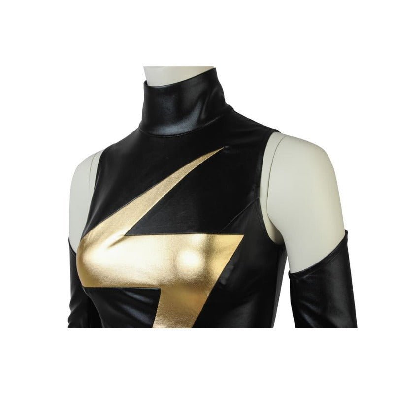 Ms.Shiny Superhero Costume - Red Waistband Movie Cosplay Halloween Outfit for Women - Astricos