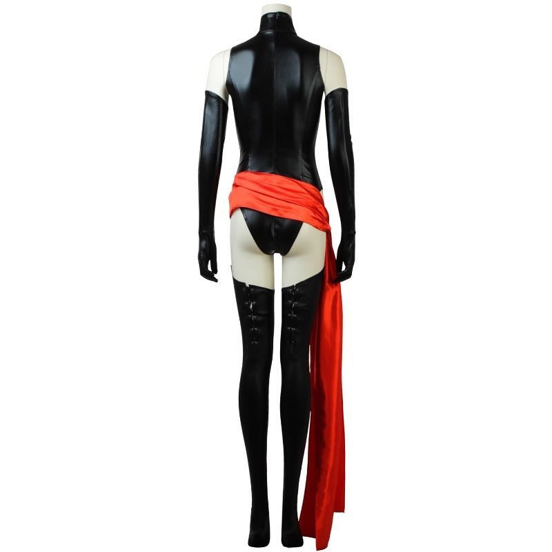 Ms.Shiny Superhero Costume - Red Waistband Movie Cosplay Halloween Outfit for Women - Astricos
