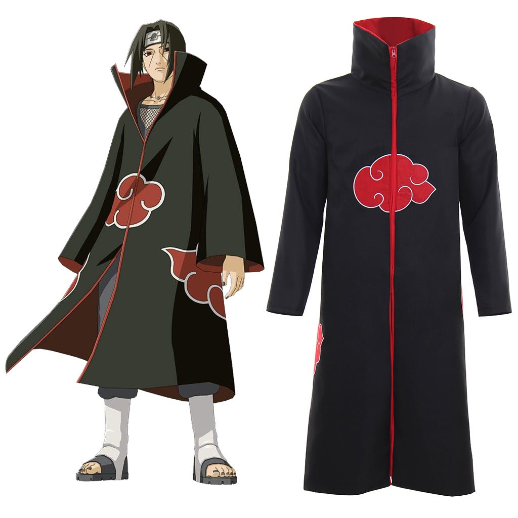 Naruto Akatsuki Cloak Uchiha Itachi Cosplay Costume - High-Quality Polyester-Astricos