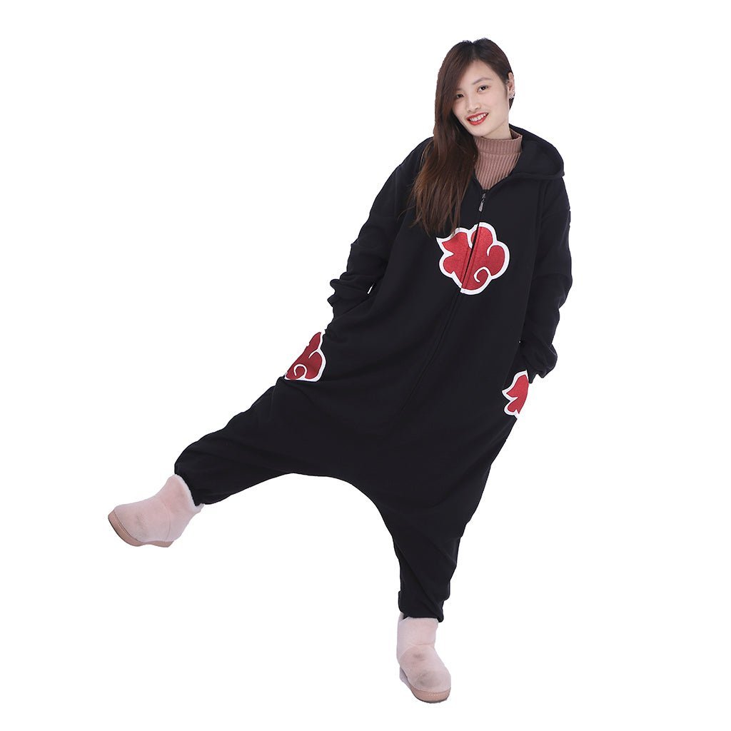 Naruto Akatsuki Rabbit Ear Onesie Cosplay Costume - Premium Fleece Anime Outfit-Astricos