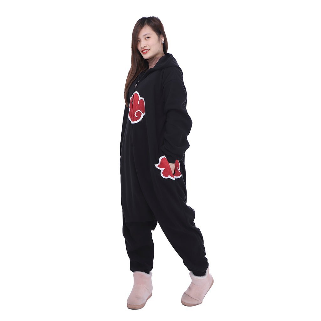 Naruto Akatsuki Rabbit Ear Onesie Cosplay Costume - Premium Fleece Anime Outfit-Astricos