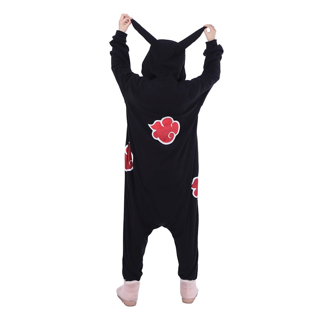 Naruto Akatsuki Rabbit Ear Onesie Cosplay Costume - Premium Fleece Anime Outfit-Astricos