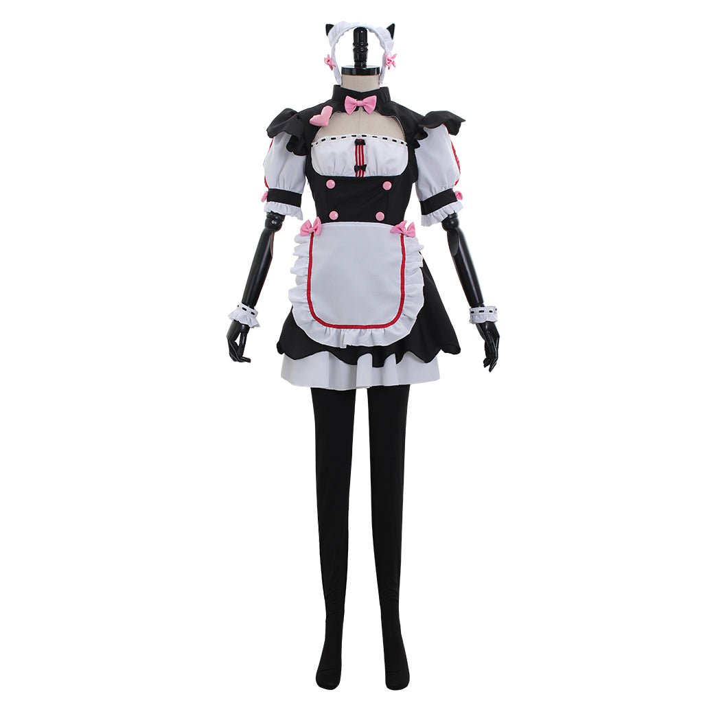 Nekopara Chocolate Maid Dress - Authentic Anime Cosplay Costume-Astricos