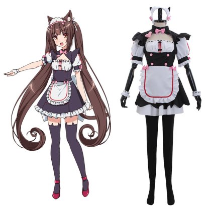 Nekopara Chocolate Maid Dress - Authentic Anime Cosplay Costume-Astricos