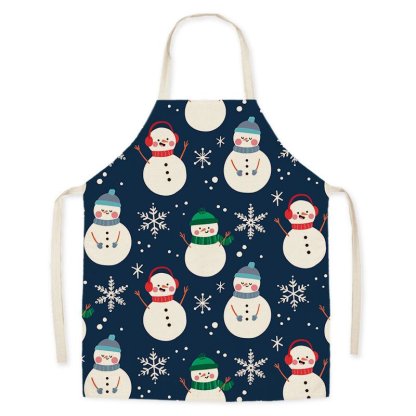 Premium Linen Christmas Kitchen Apron for Adults & Kids - Anti-Fouling & Decorative-Astricos