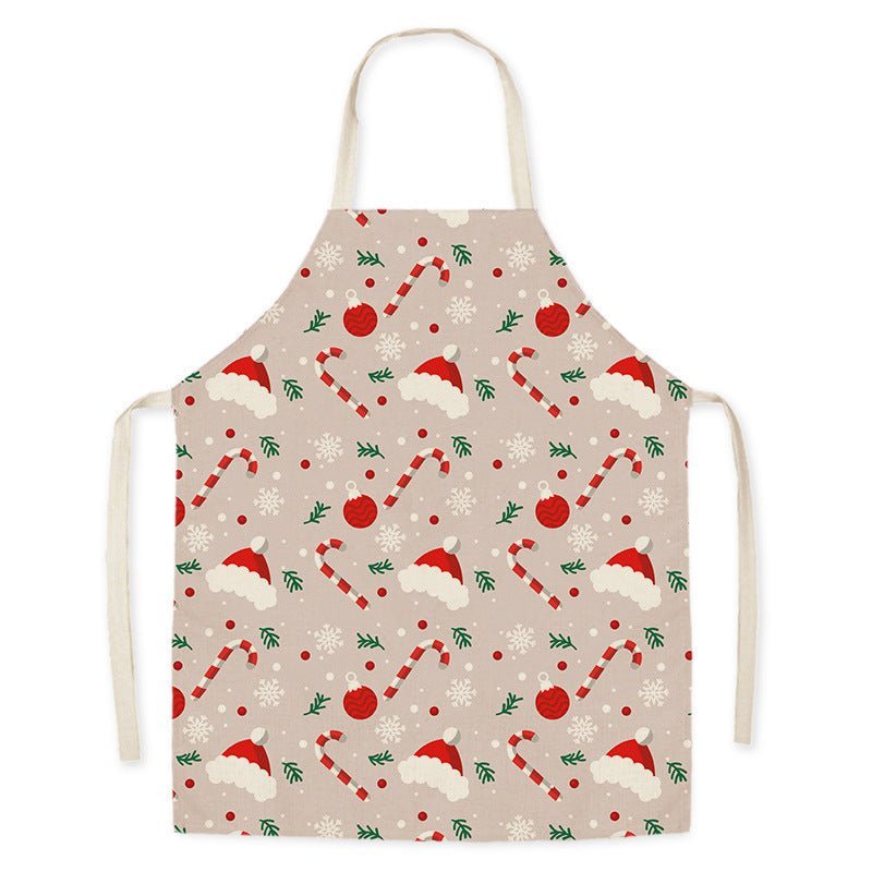 Premium Linen Christmas Kitchen Apron for Adults & Kids - Anti-Fouling & Decorative-Astricos