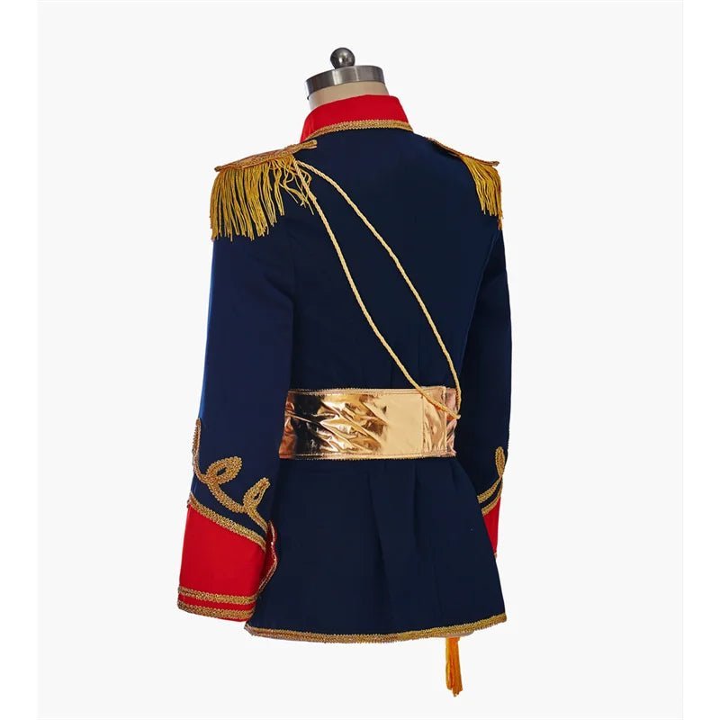 Nutcracker Royal Military Uniform Costume for Men - Regency Colonial Tuxedo with Hat | Astricos-Astricos