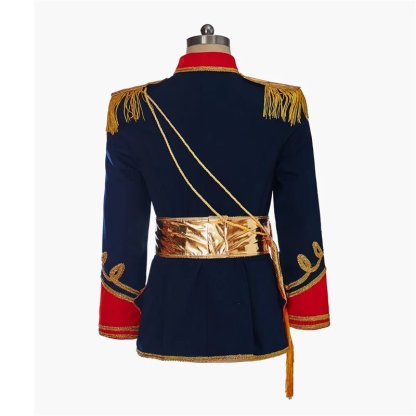 Nutcracker Royal Military Uniform Costume for Men - Regency Colonial Tuxedo with Hat | Astricos-Astricos