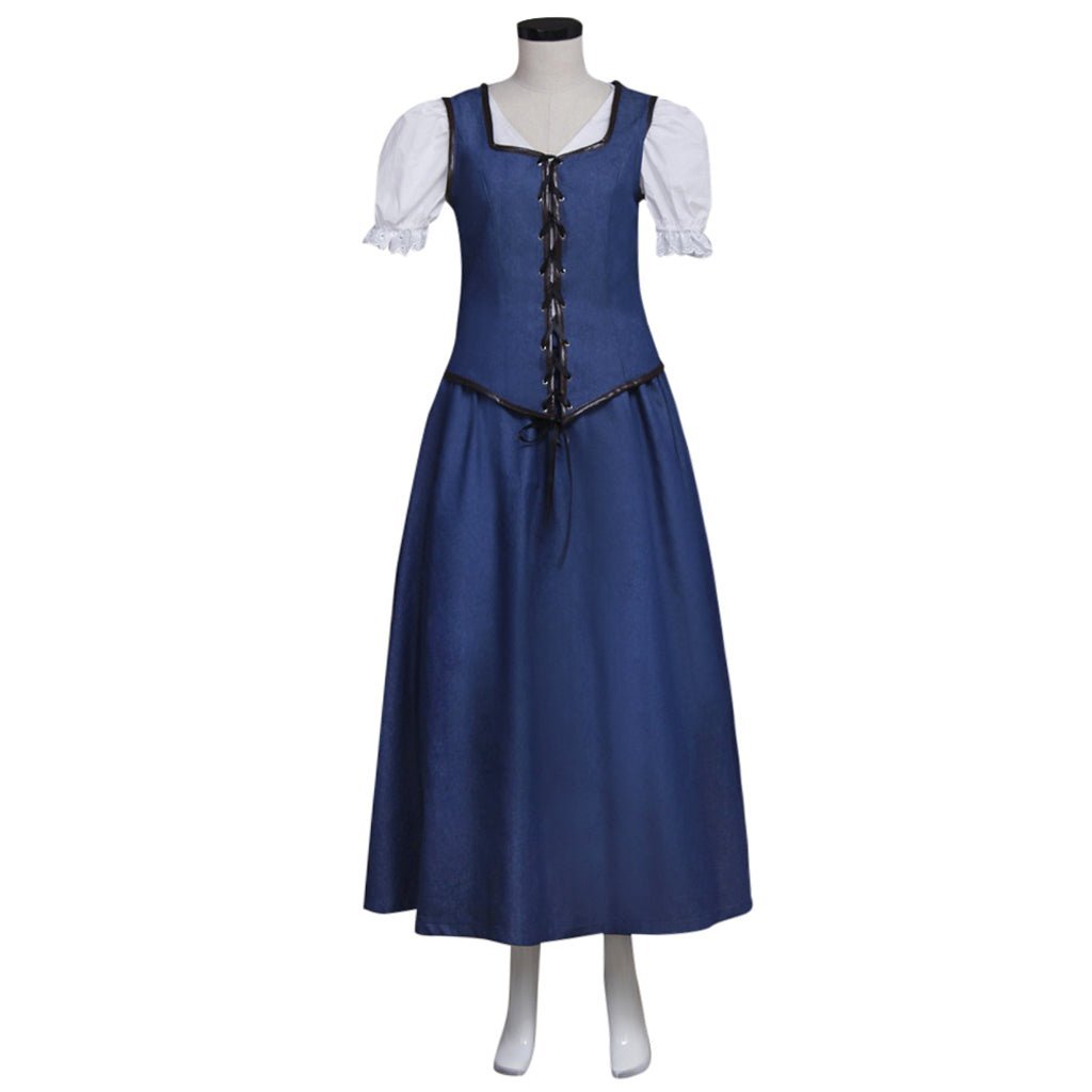 Once Upon a Time Belle Cosplay Dress for Women - Halloween & Carnival Costume-Astricos