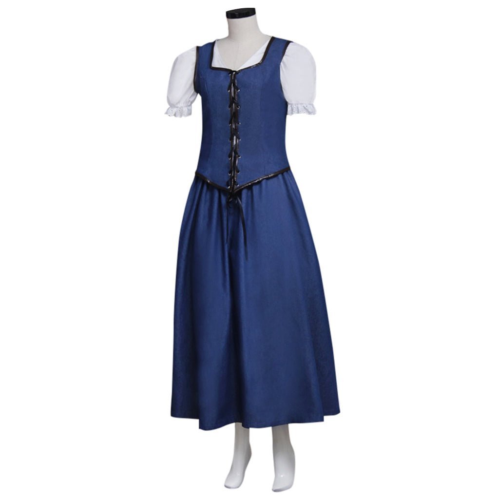 Once Upon a Time Belle Cosplay Dress for Women - Halloween & Carnival Costume-Astricos