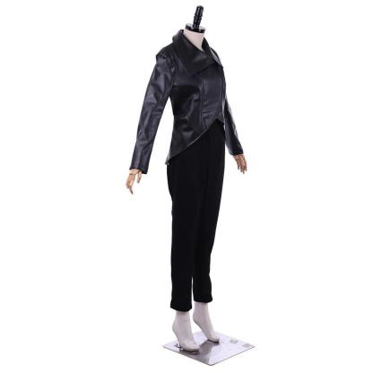 Emma Swan Cosplay Costume - Once Upon a Time Black Jacket & Pants | Halloween Outfit-Astricos