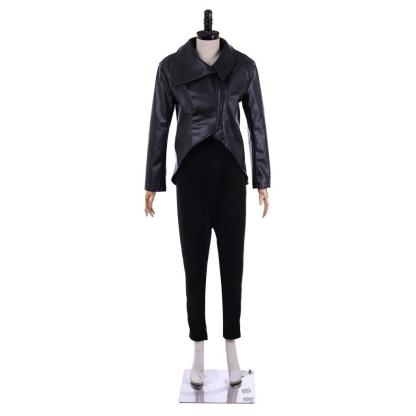 Emma Swan Cosplay Costume - Once Upon a Time Black Jacket & Pants | Halloween Outfit-Astricos