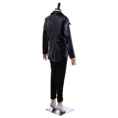 Emma Swan Cosplay Costume - Once Upon a Time Black Jacket & Pants | Halloween Outfit-Astricos