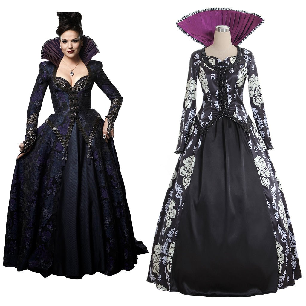 Regina Mills Evil Queen Cosplay Costume | Once Upon A Time Adult Women's Halloween Dress-Astricos