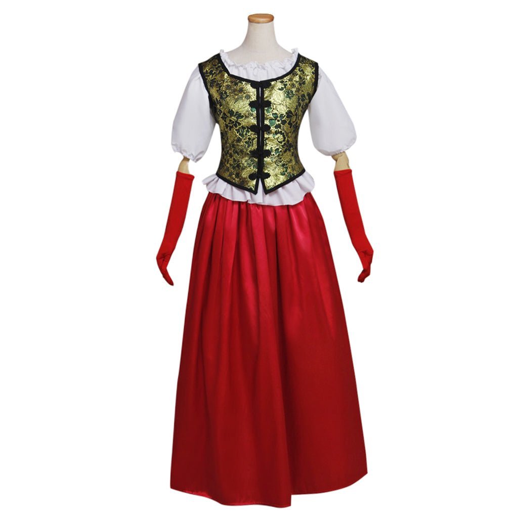 Once Upon a Time Ruby's Little Red Riding Hood Cloak Costume Dress - Adult Women's Halloween Cosplay Outfit-Astricos