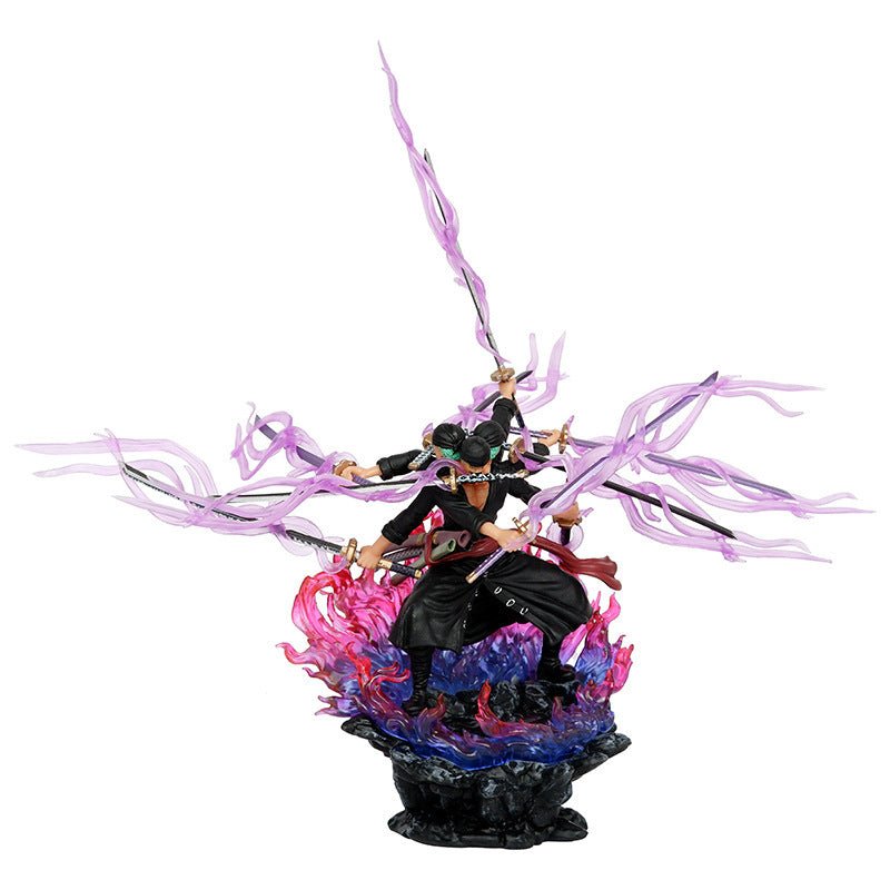 One Piece Roronoa Zoro Anime Figure - Three Heads Six Arms Shura PVC Action Model Toy - Astricos