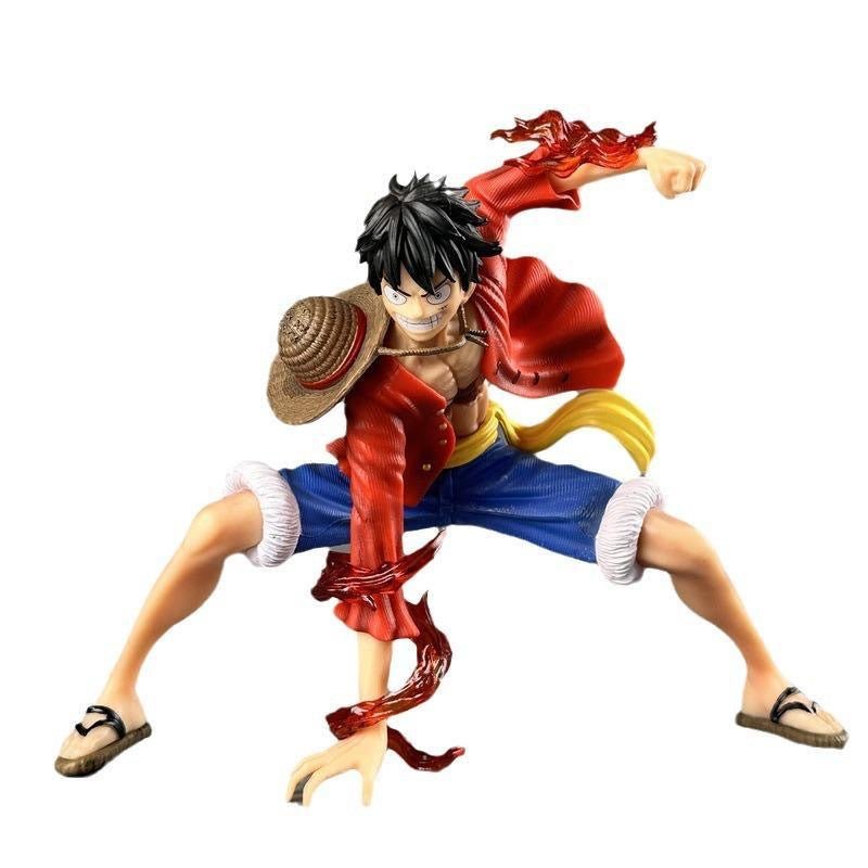 One Piece Squatting Luffy PVC Battle Action Figure – Anime Model Doll for Collectors and Kids - Astricos