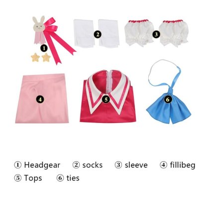 Oshi No Ko Hoshino Ai Cosplay Costume Full Set Role Play Uniform with Wig for Halloween - Astricos