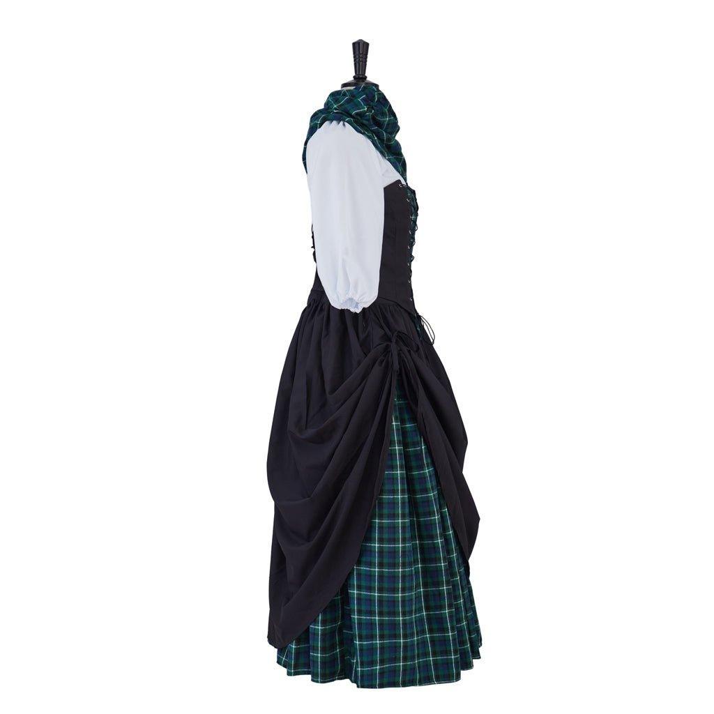 Outlander Claire Fraser Highland Medieval Rococo Scottish Cosplay Costume Dress for Women-Astricos