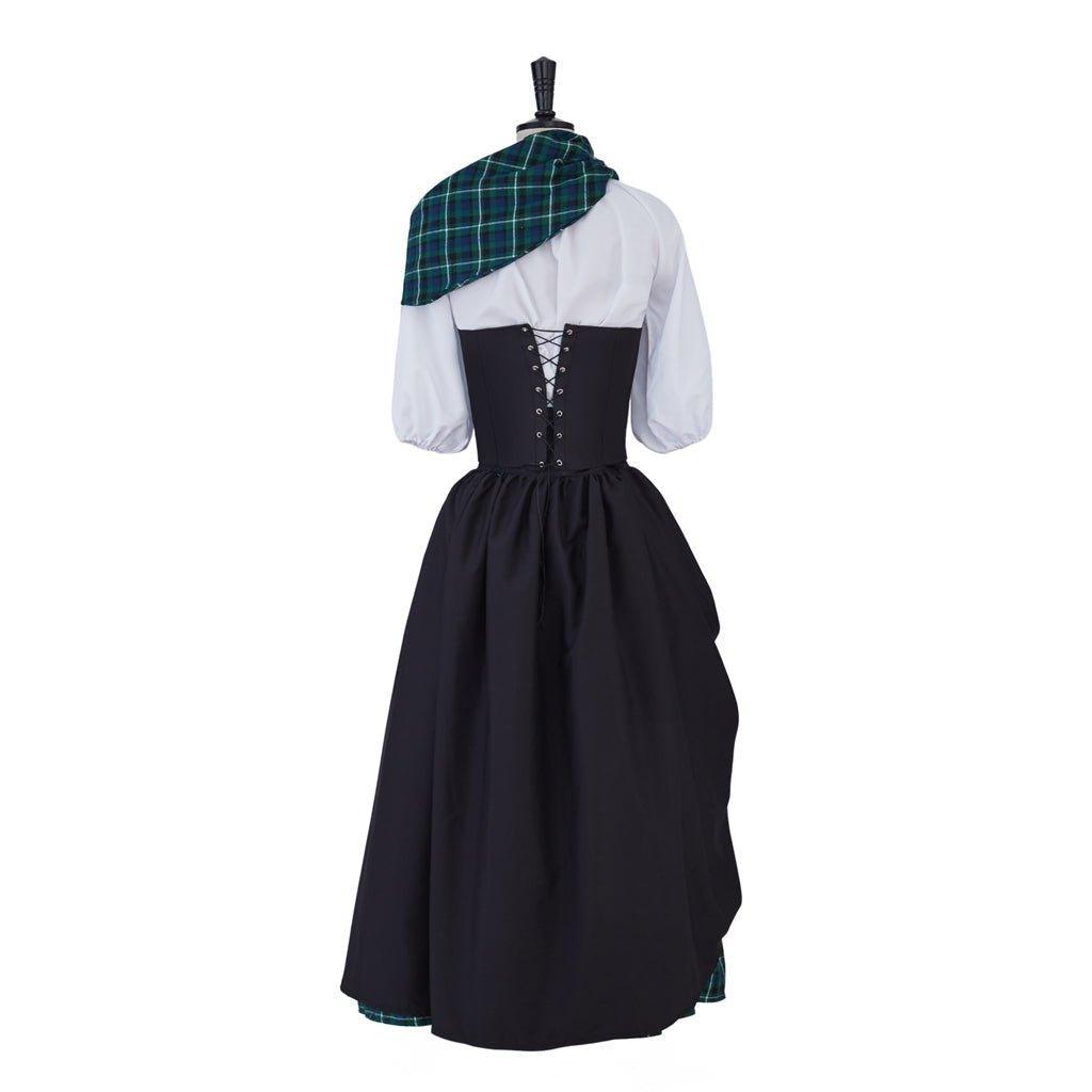 Outlander Claire Fraser Highland Medieval Rococo Scottish Cosplay Costume Dress for Women-Astricos