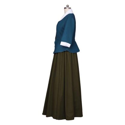 Outlander Claire Fraser Cosplay Dress - Scottish Highland Colonial Costume | Astricos-Astricos