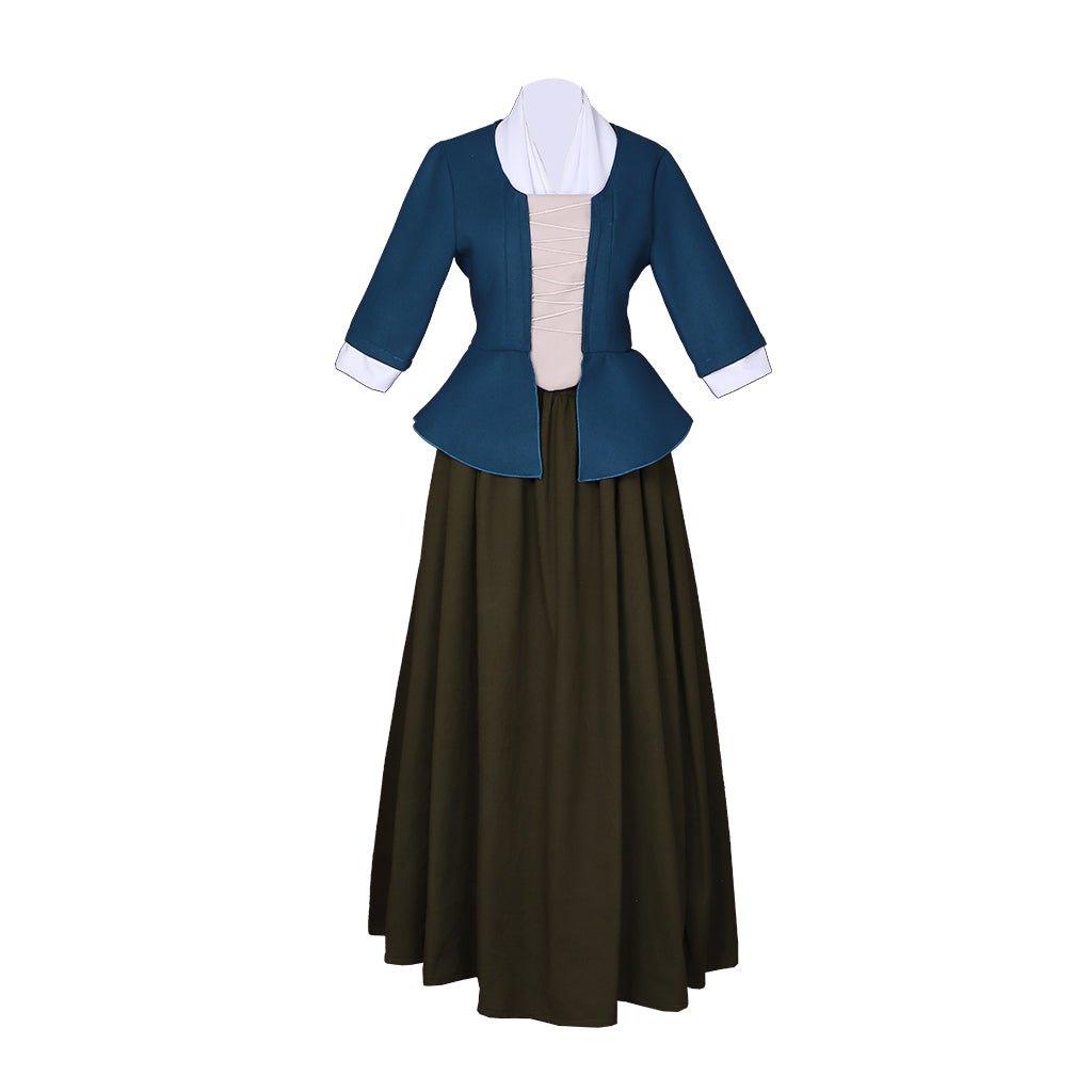 Outlander Claire Fraser Cosplay Dress - Scottish Highland Colonial Costume | Astricos-Astricos