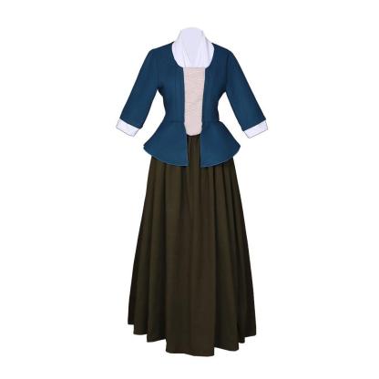 Outlander Claire Fraser Cosplay Dress - Scottish Highland Colonial Costume | Astricos-Astricos