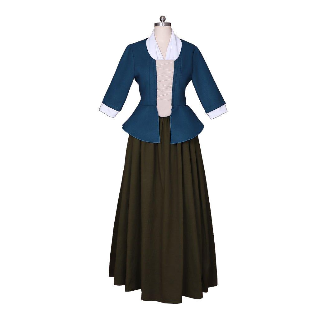 Outlander Claire Fraser Cosplay Dress - Scottish Highland Colonial Costume | Astricos-Astricos