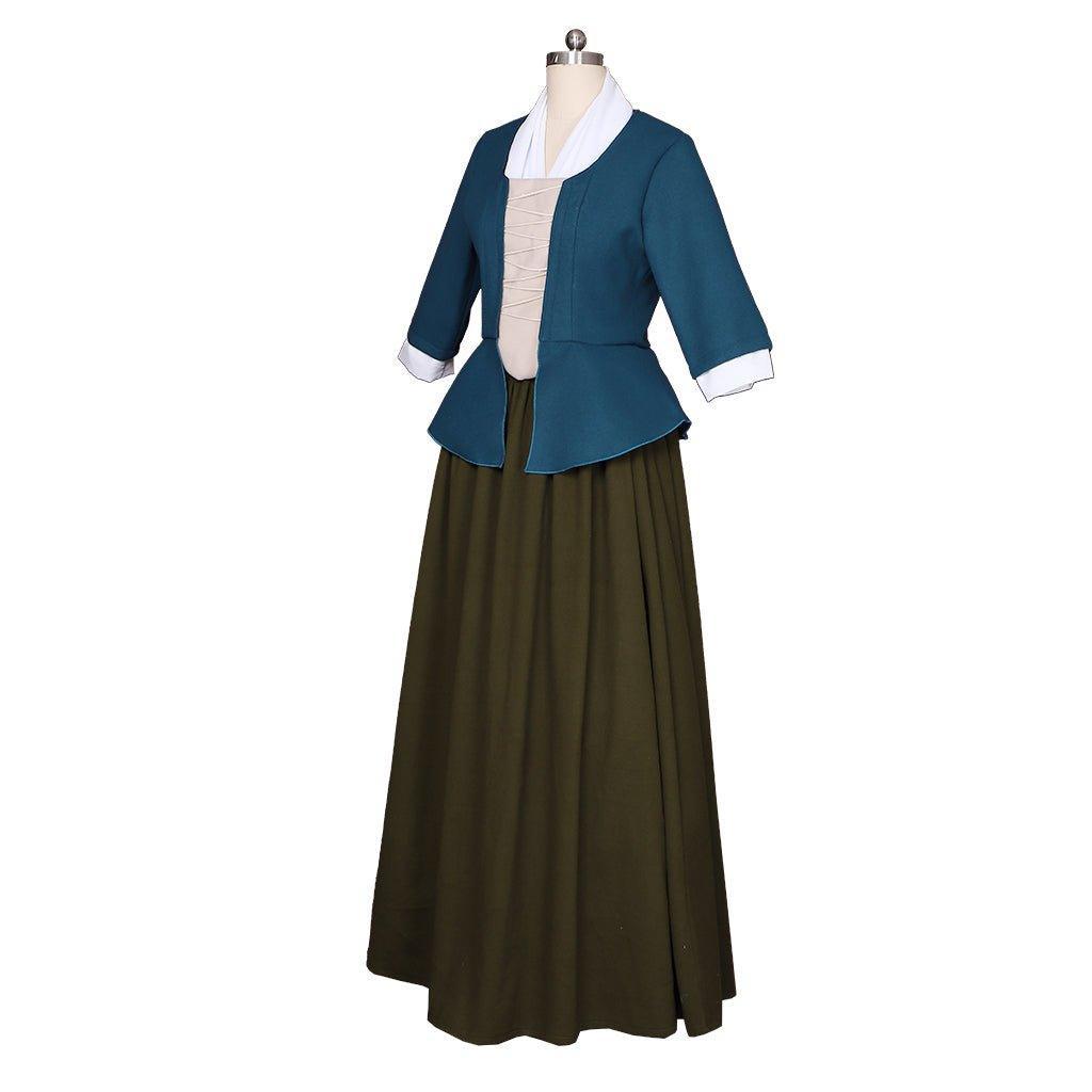 Outlander Claire Fraser Cosplay Dress - Scottish Highland Colonial Costume | Astricos-Astricos