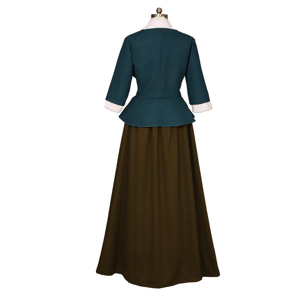 Outlander Claire Fraser Cosplay Dress - Scottish Highland Colonial Costume | Astricos-Astricos