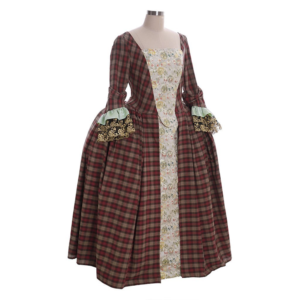 Outlander Claire Randall Fraser Cosplay Costume Gown | Women's Historical Dress-Astricos