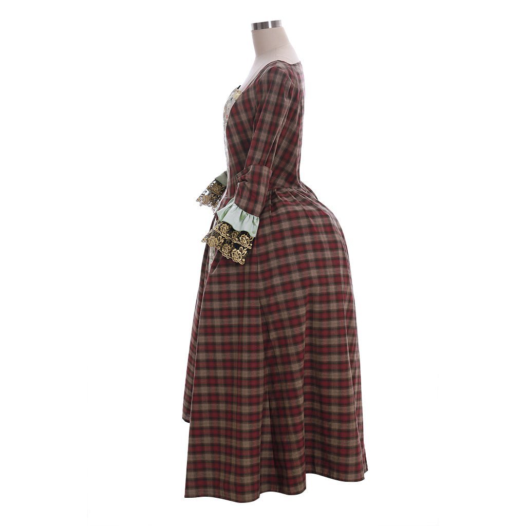 Outlander Claire Randall Fraser Cosplay Costume Gown | Women's Historical Dress-Astricos