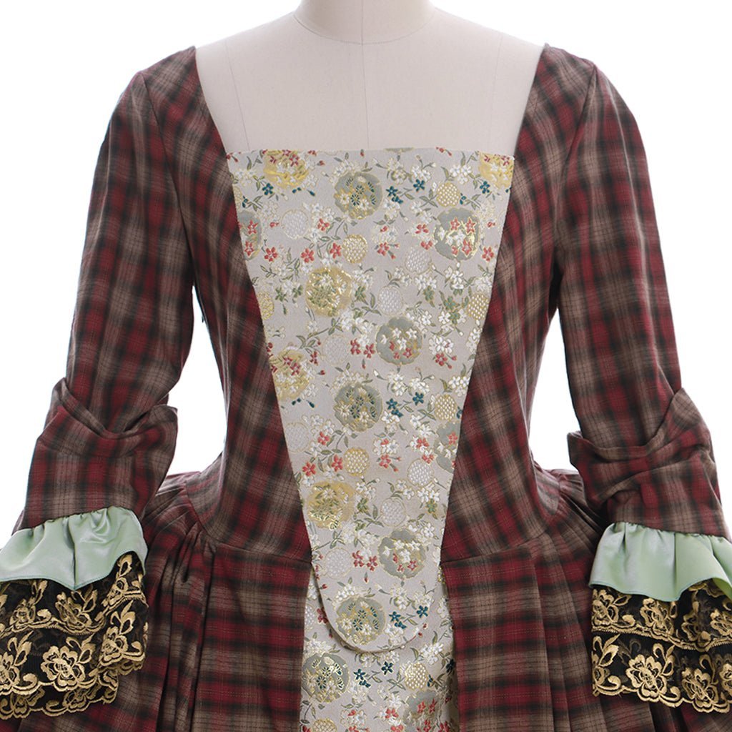 Outlander Claire Randall Fraser Cosplay Costume Gown | Women's Historical Dress-Astricos