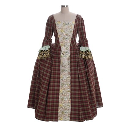 Outlander Claire Randall Fraser Cosplay Costume Gown | Women's Historical Dress-Astricos