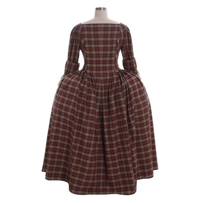 Outlander Claire Randall Fraser Cosplay Costume Gown | Women's Historical Dress-Astricos