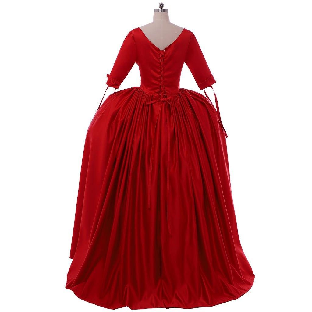 Outlander Claire Red Dress Cosplay Costume - Victorian Ball Gown Inspired by TV Series-Astricos