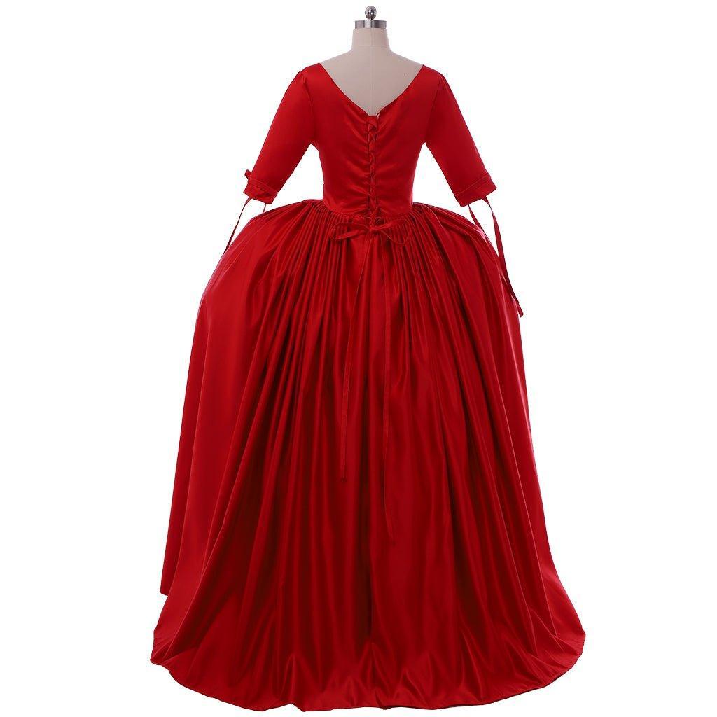 Outlander Claire Red Dress Cosplay Costume - Victorian Ball Gown Inspired by TV Series-Astricos