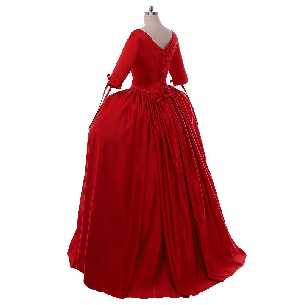 Outlander Claire Red Dress Cosplay Costume - Victorian Ball Gown Inspired by TV Series-Astricos