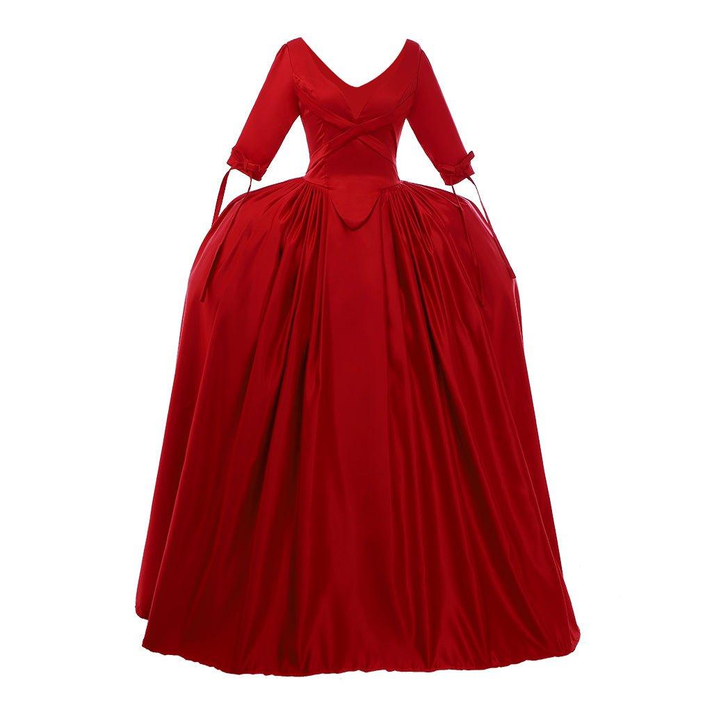 Outlander Claire Red Dress Cosplay Costume - Victorian Ball Gown Inspired by TV Series-Astricos