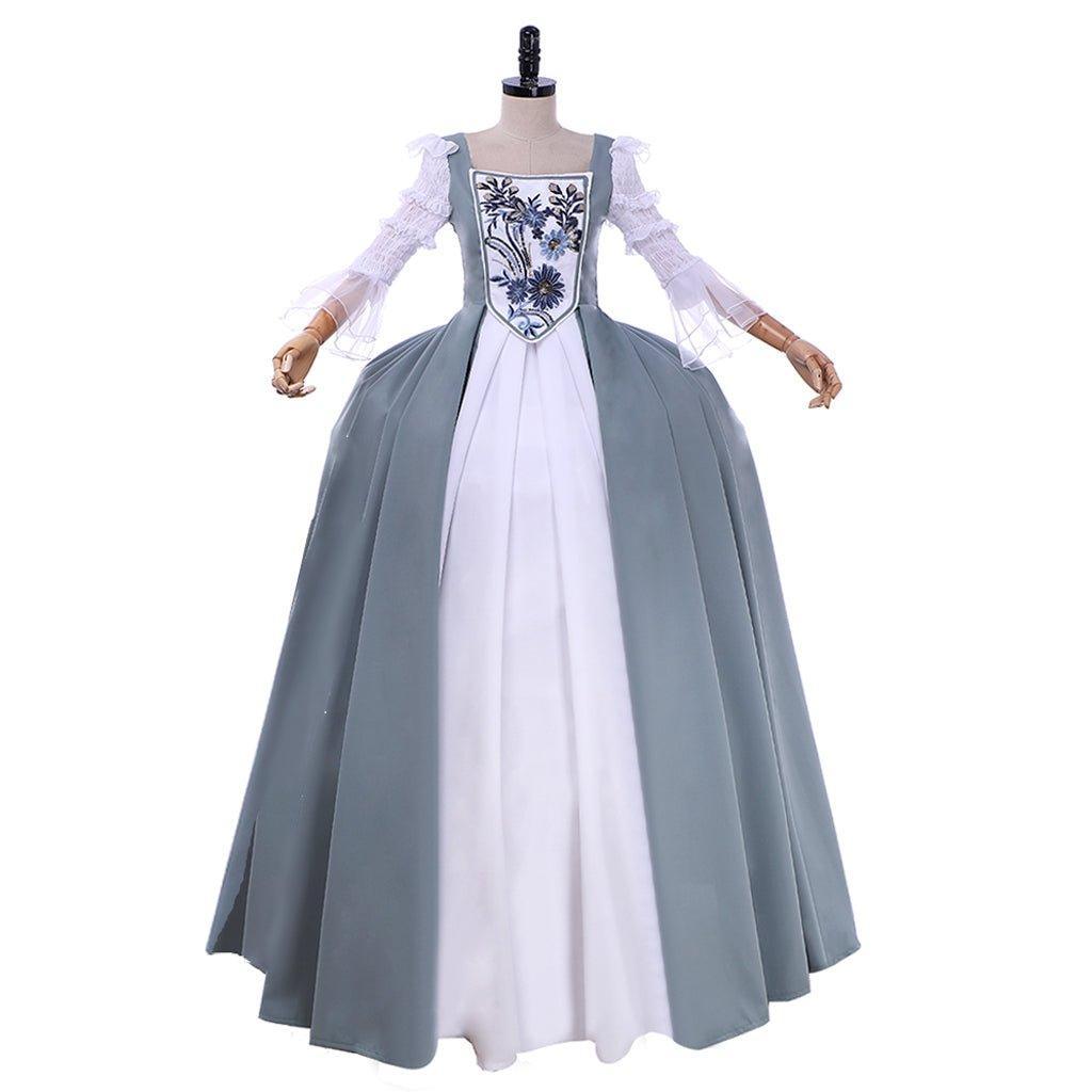 Outlander Claire Fraser 18th Century Wedding Dress Cosplay Costume - Plus Size Custom Colonial Ball Gown-Astricos